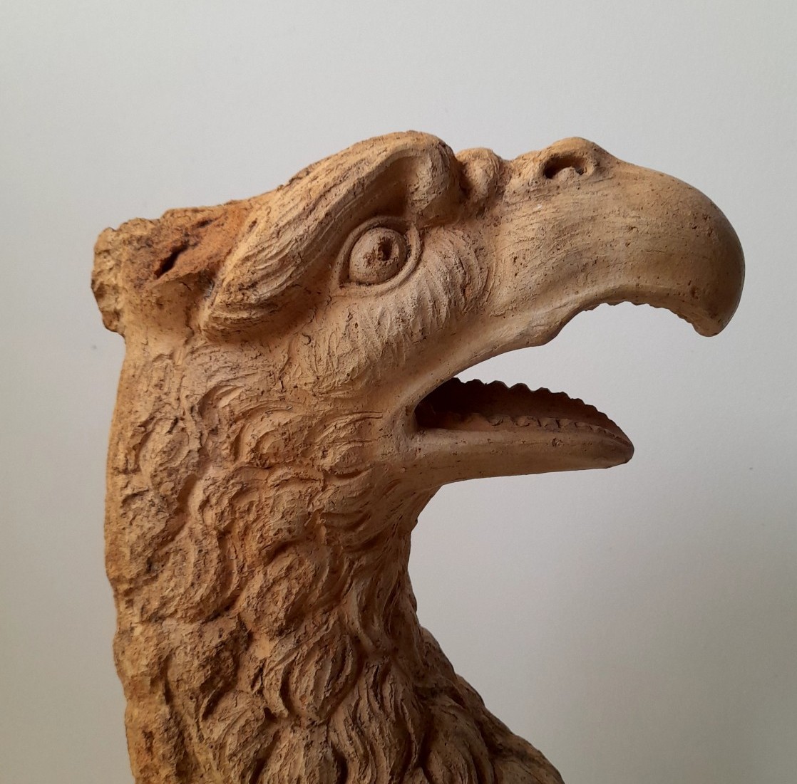 18th Century Terracotta Phoenix Gargoyle 