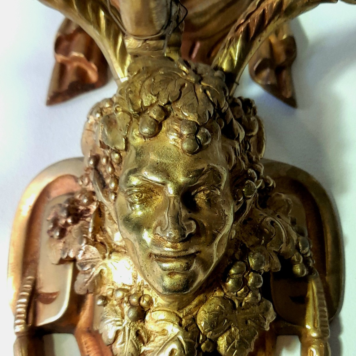 Pair Of Art Nouveau Bronze Wall Sconces -photo-2