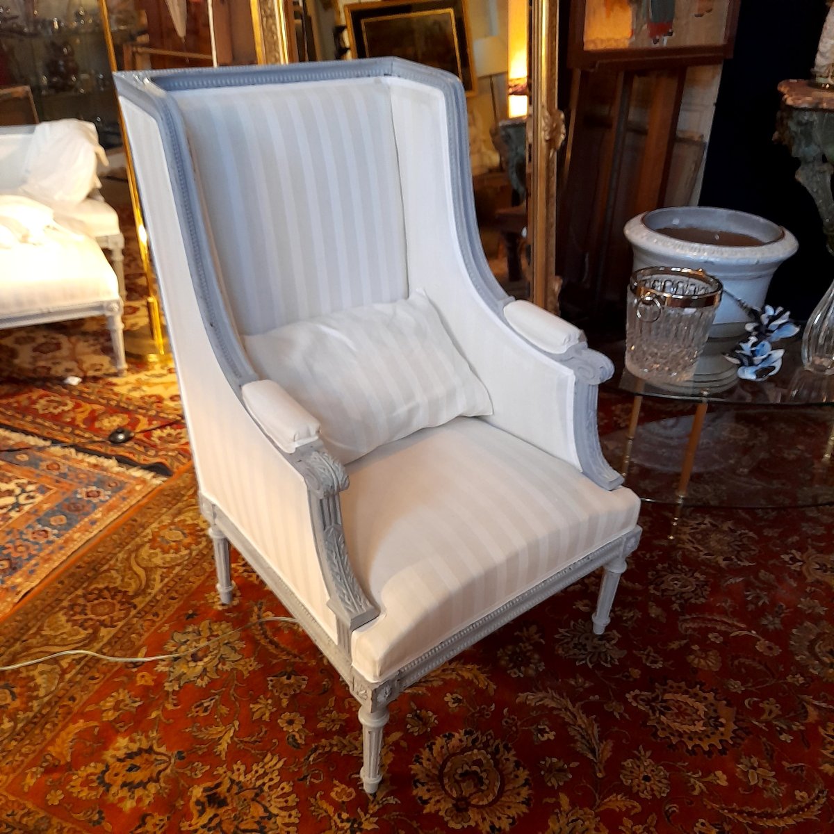 Chaise longue dite duchesse brisée style LouisXVI 19ème -photo-2