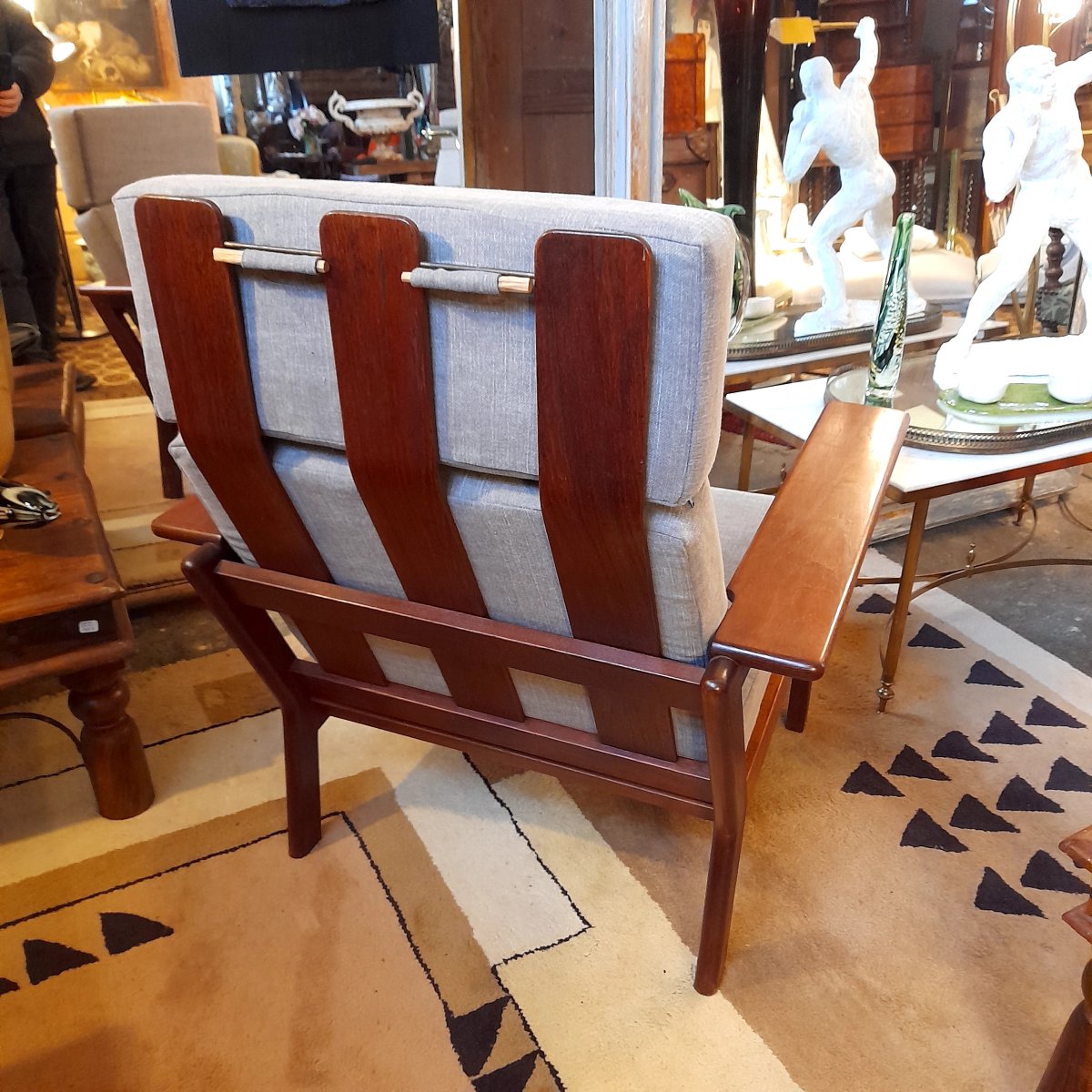 Pair Of Scandinavian Teak Armchairs By Borge Jensen And Sonner Korinth -photo-3