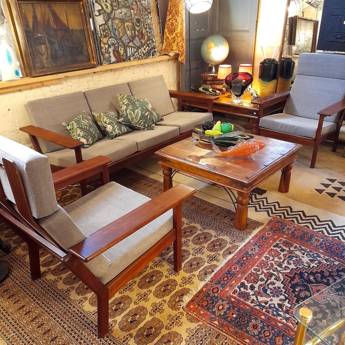 Pair Of Scandinavian Teak Armchairs By Borge Jensen And Sonner Korinth -photo-1