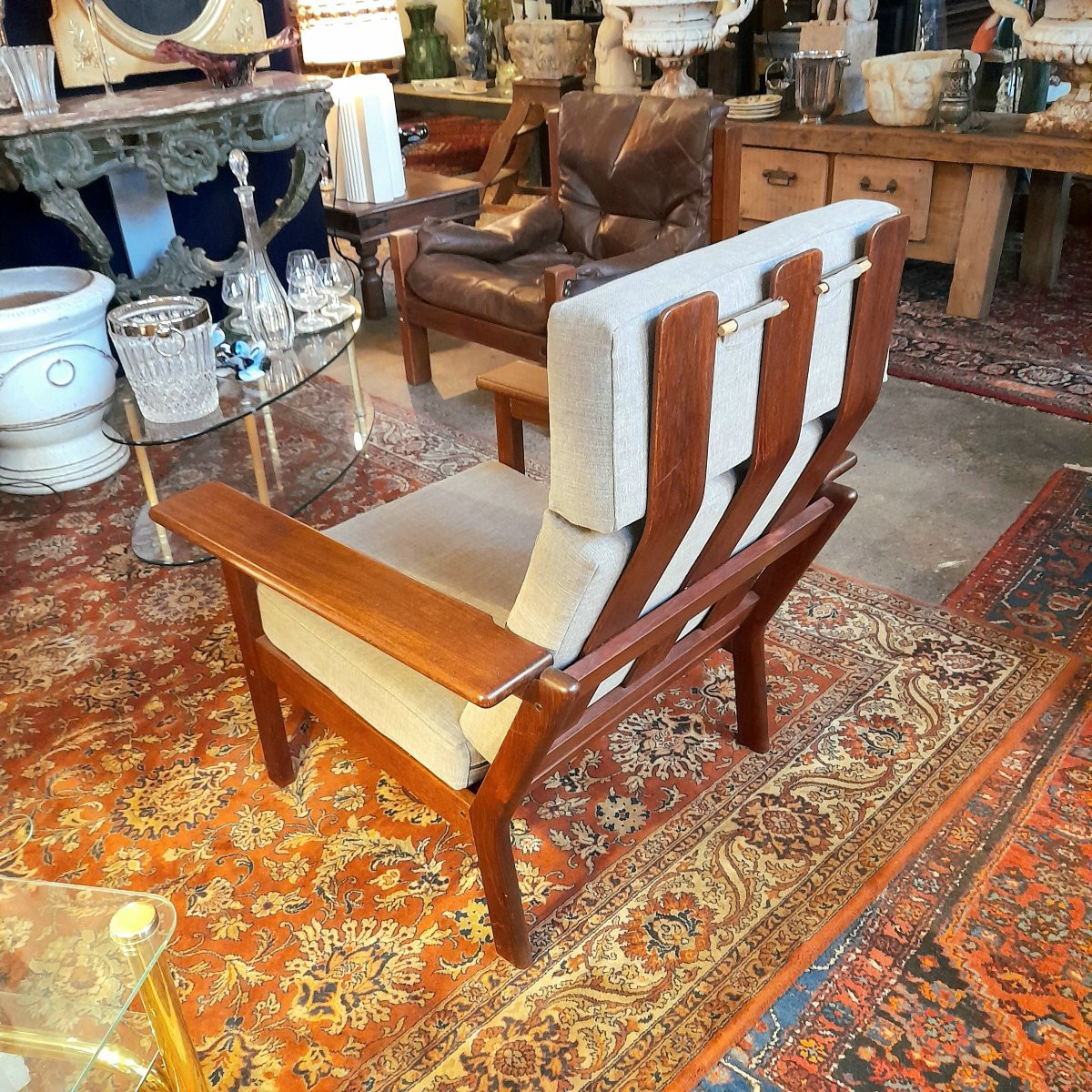 Pair Of Scandinavian Teak Armchairs By Borge Jensen And Sonner Korinth -photo-2