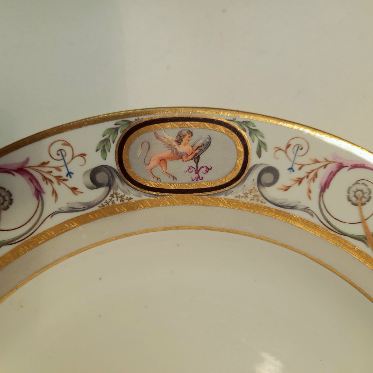 Porcelain Plate From The Imperial Factory Of Vienna, Late 18th Century -photo-4