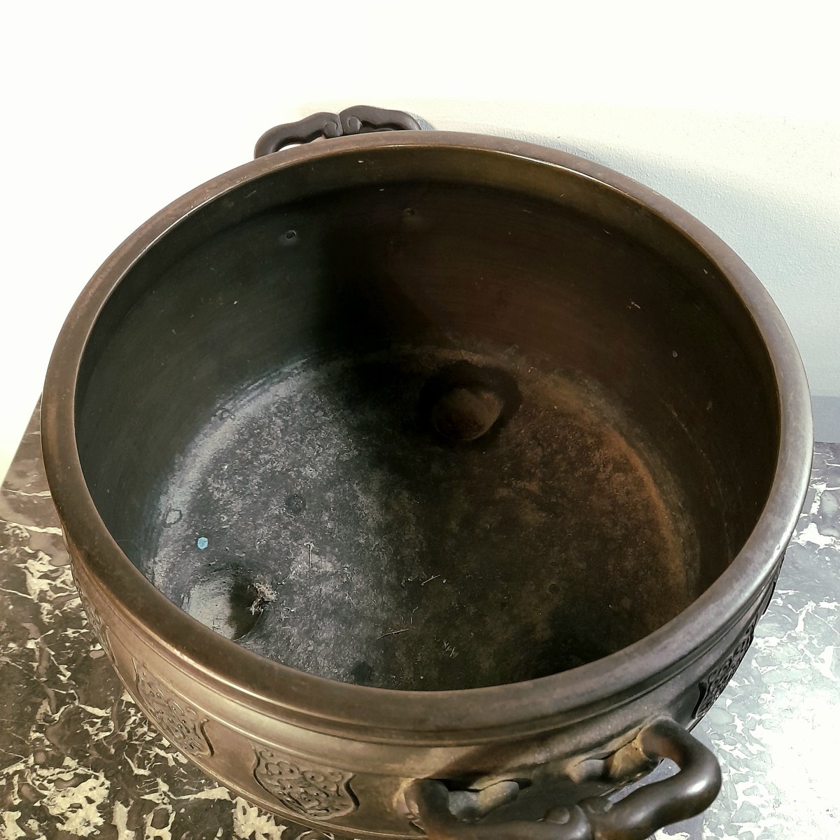 Large Bronze Incense Burner From Japan, Early 19th Century -photo-3