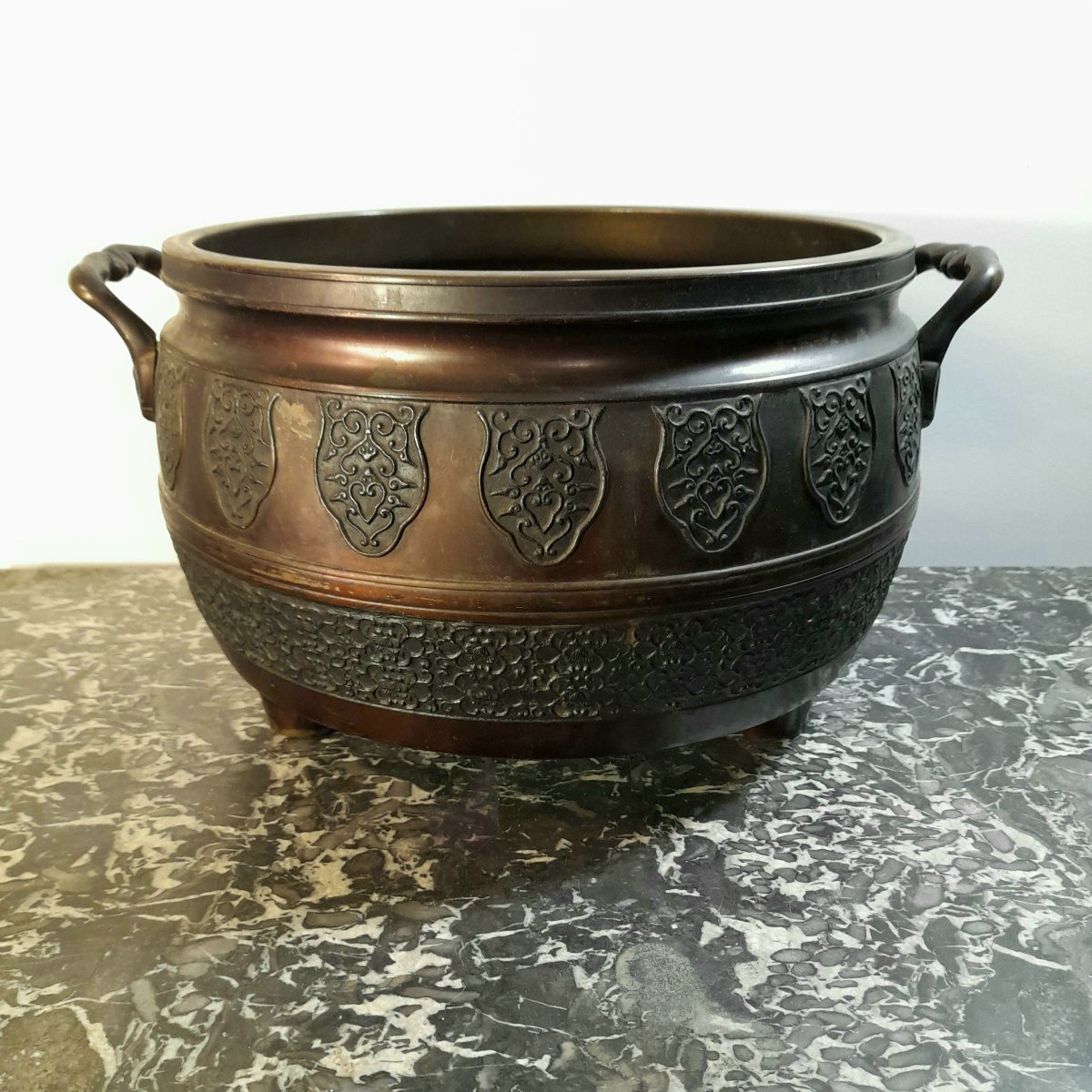Large Bronze Incense Burner From Japan, Early 19th Century 