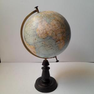 Terrestrial Globe By J. Forest, Geographer, Scale 1/40,000,000