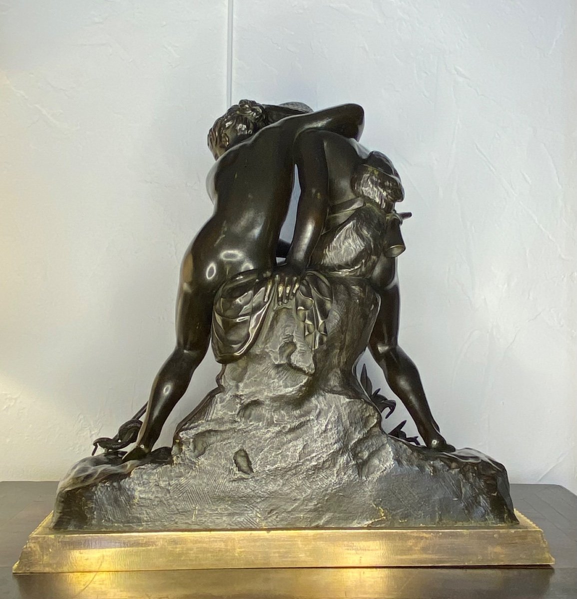 Bronze Sculpture - Daphnis And Chloe - Pjr Gayrard - France - XIX Th-photo-3