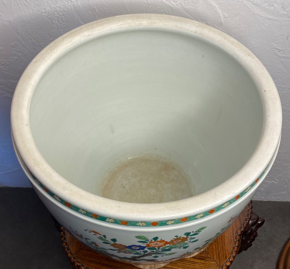 Cache Pot - Porcelaine - Famille Verte (dlg) - Chine - XIX ème -photo-2