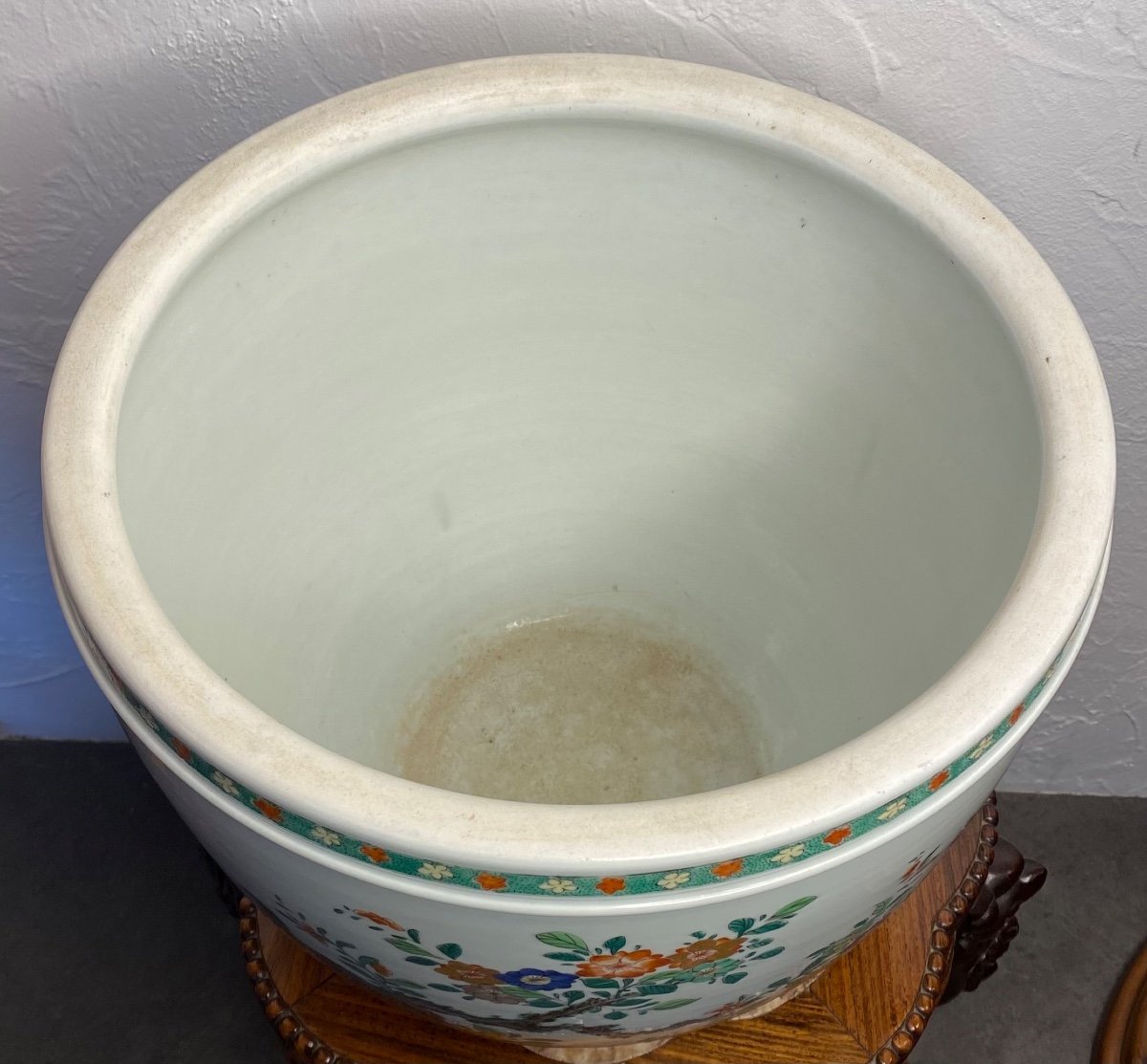 Cache Pot - Porcelain - Green Family (dlg) - China - 19th-photo-2