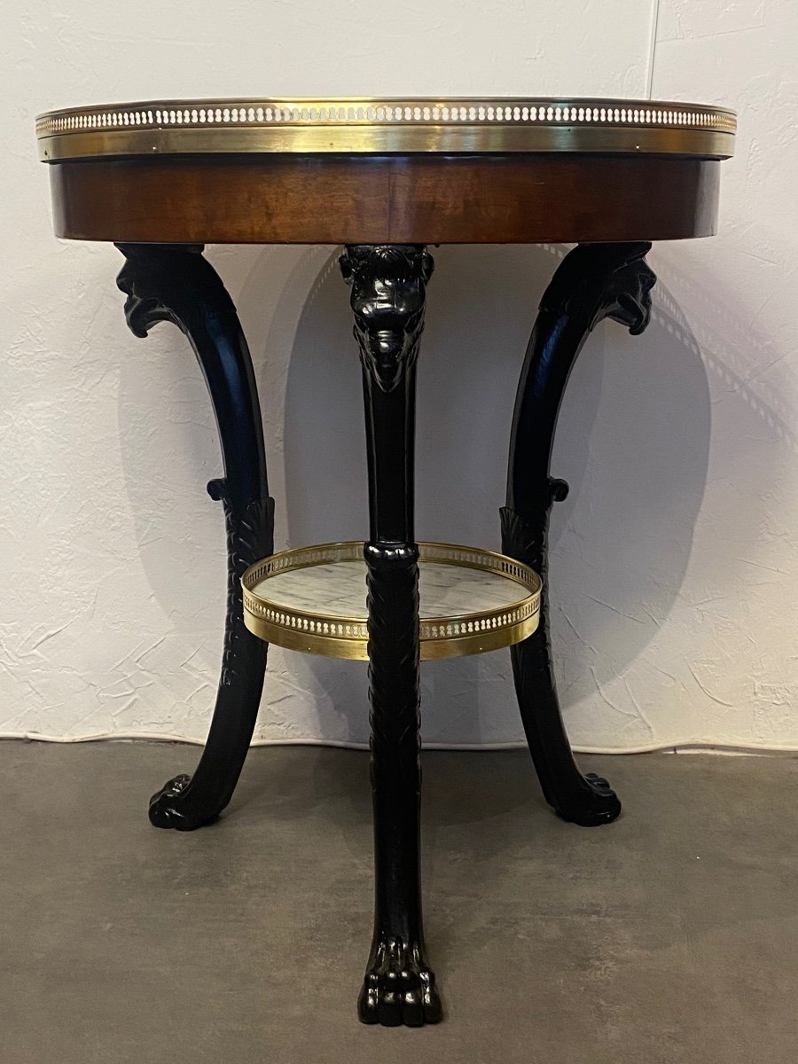Table/guéridon - B. Molitor - époque Empire - France - XVIII ème -photo-2