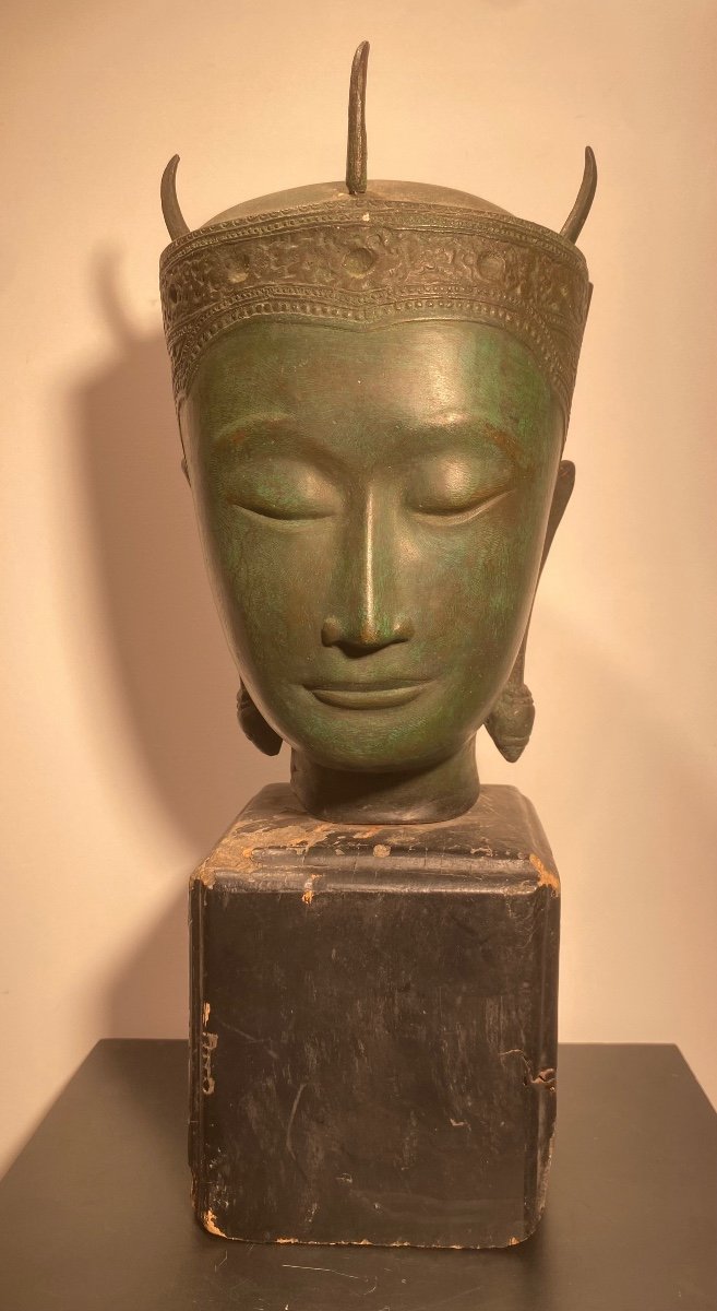Important Buddha Head - Siam - Bien Hoa - Vietnam - XXth