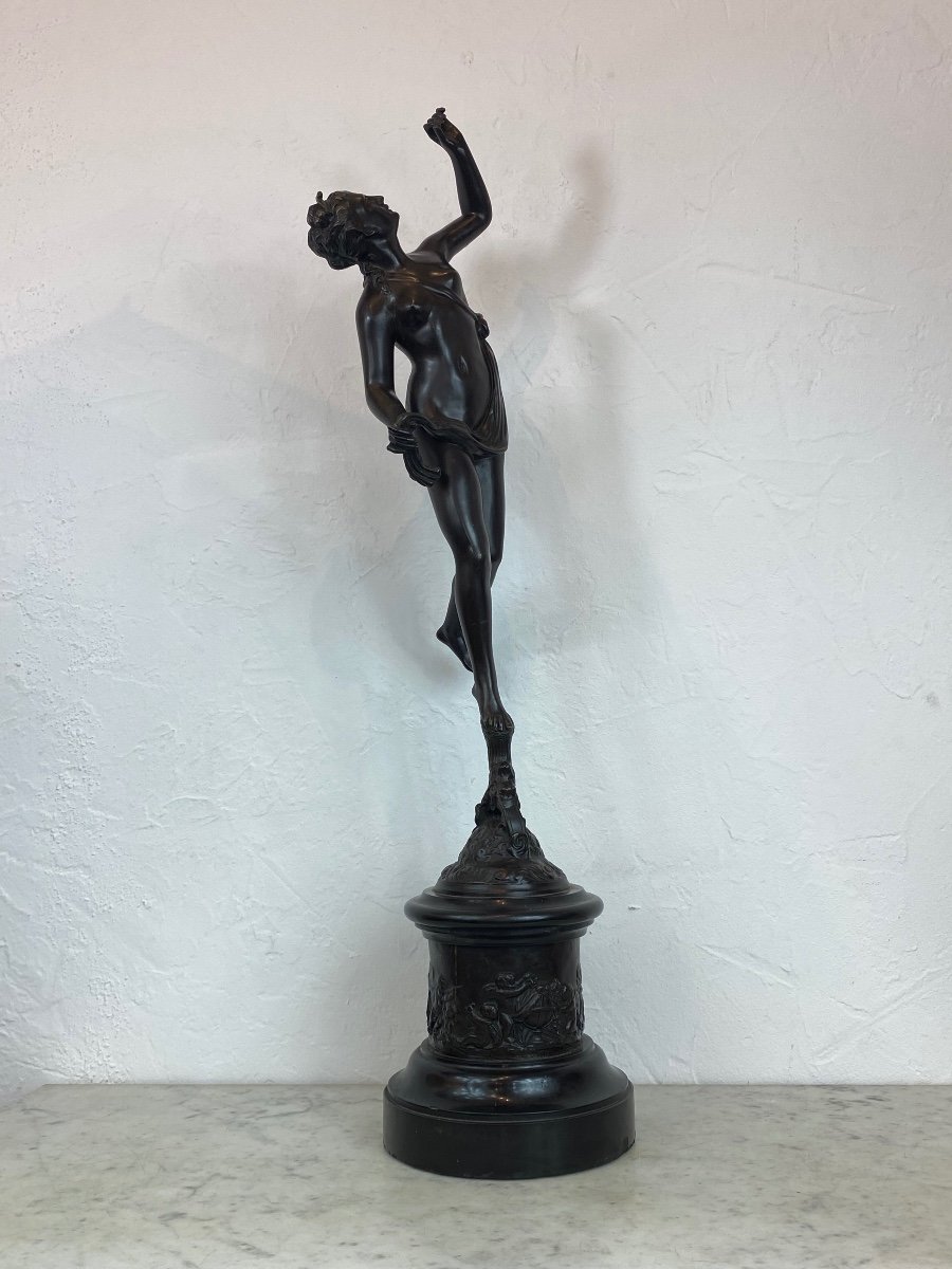 Bronze Sculpture - Fortune - J.bologne - France - 19th Century-photo-1