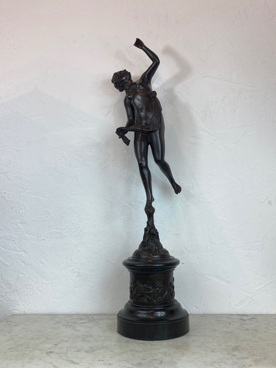 Sculpture Bronze - Fortune - J.bologne - France - XIX ème -photo-5