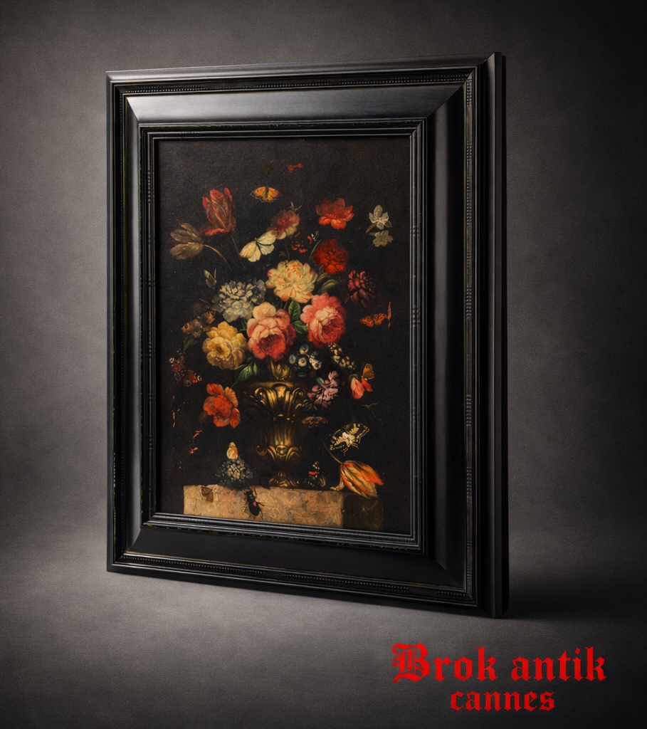 Oil On Canvas - Still Life / Bouquet Of Flowers - XVIIth