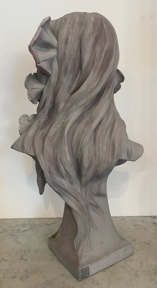 Sculpture - Buste Femme - G. Coudray - France - XX ème -photo-4