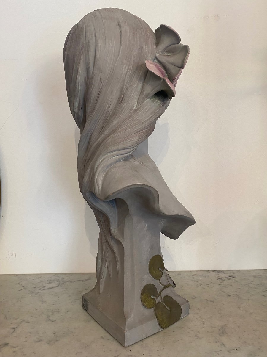 Sculpture - Buste Femme - G. Coudray - France - XX ème -photo-1
