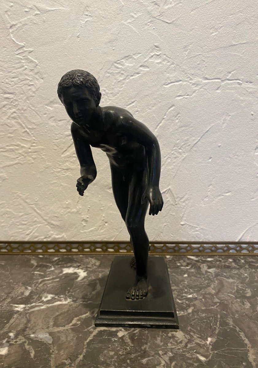 Sculpture - Bronze - Coureur - Grand Tour - Italie - XIX ème -photo-2
