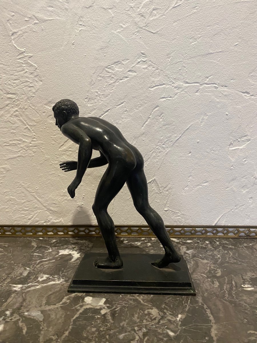 Sculpture - Bronze - Coureur - Grand Tour - Italie - XIX ème -photo-3