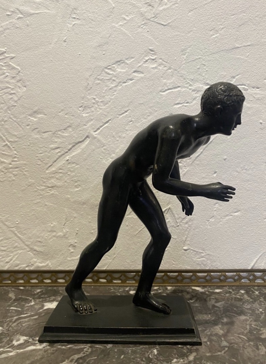Sculpture - Bronze - Runner - Grand Tour - Italy - 19th Century -photo-2