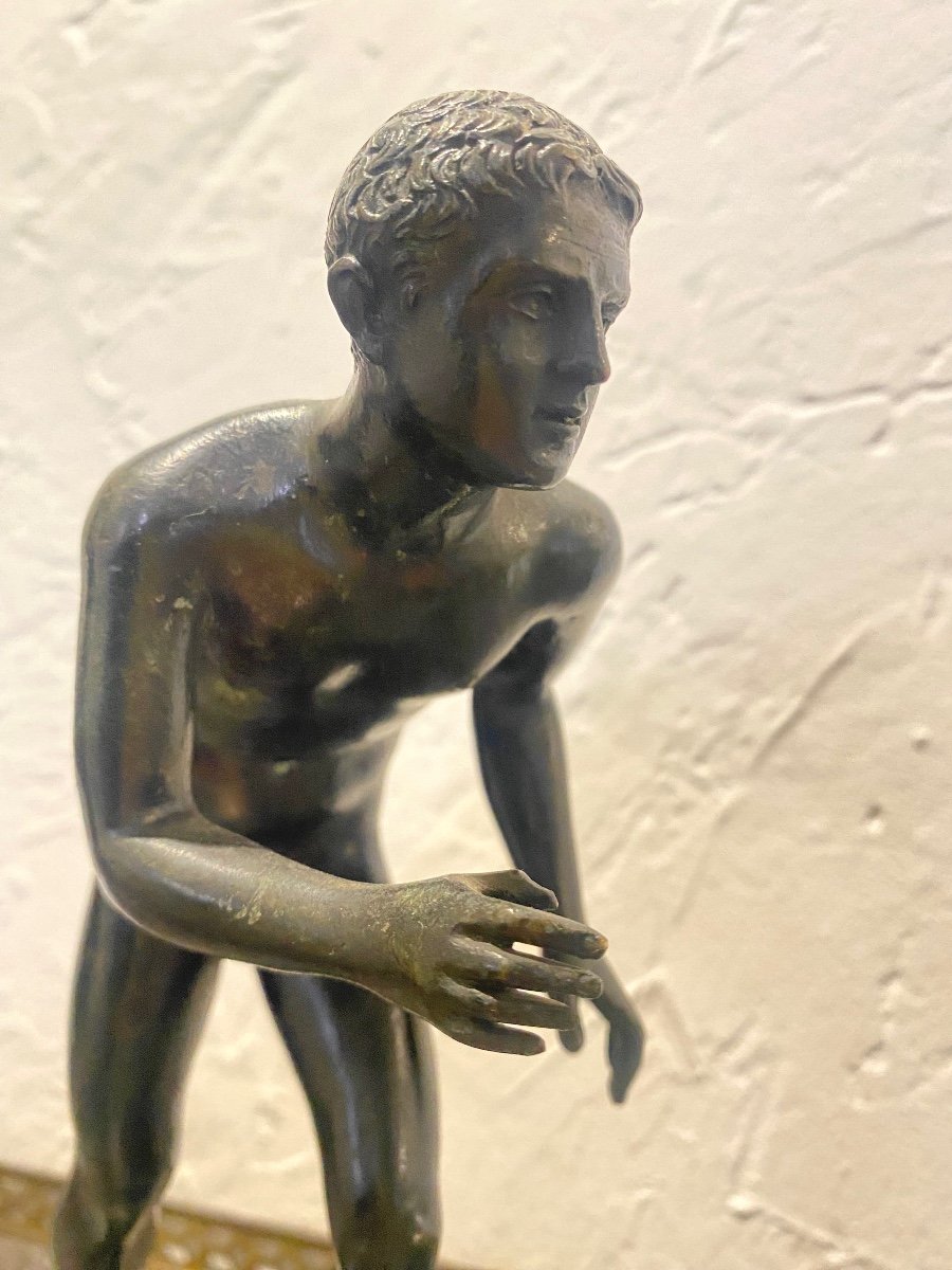 Sculpture - Bronze - Coureur - Grand Tour - Italie - XIX ème -photo-4