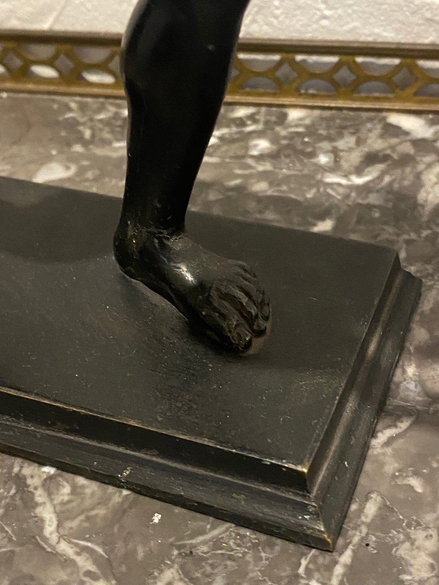 Sculpture - Bronze - Coureur - Grand Tour - Italie - XIX ème -photo-5