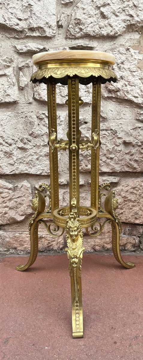 Bolster - Bronze And Onyx - France - 19th Century -photo-2