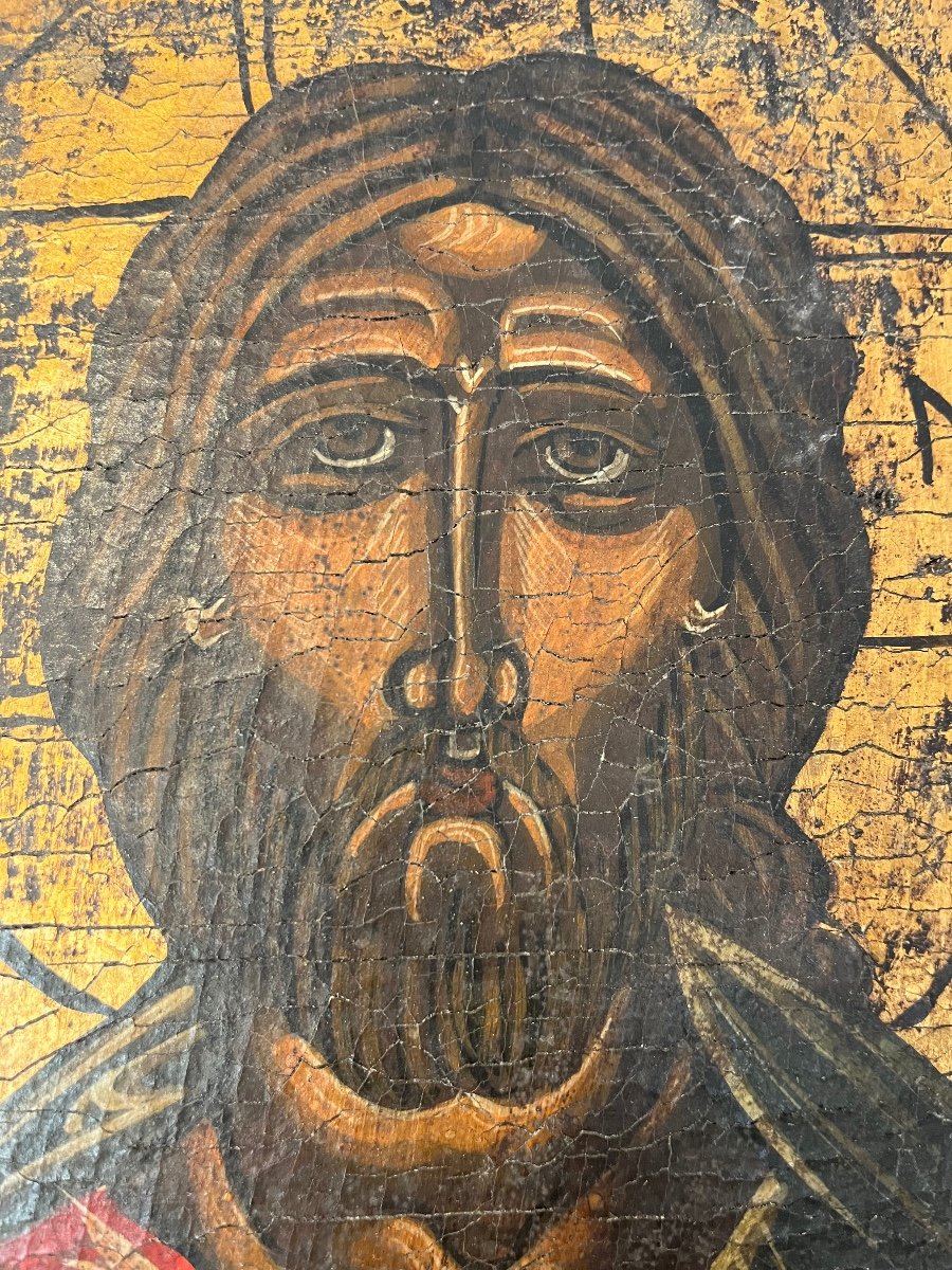 Icone Orthodoxe - Christ  - Grèce - XIX ème -photo-1