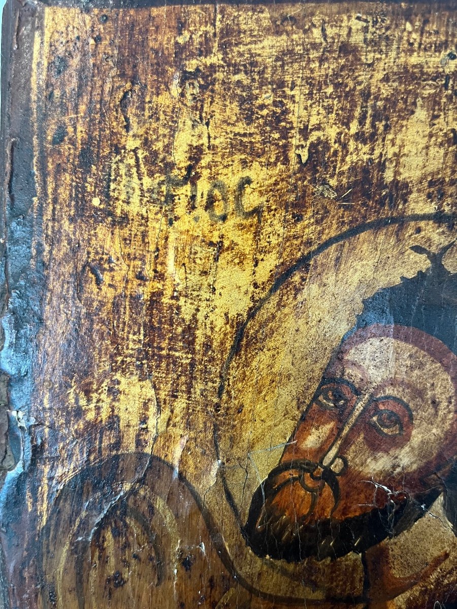 Icone Orthodoxe - Saint Jean Baptiste - Russie - XIX ème -photo-1
