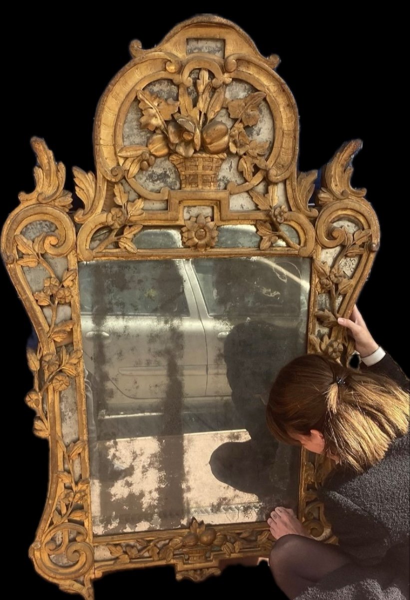 Important Mirror - Provençal - France - 18th Century -photo-2