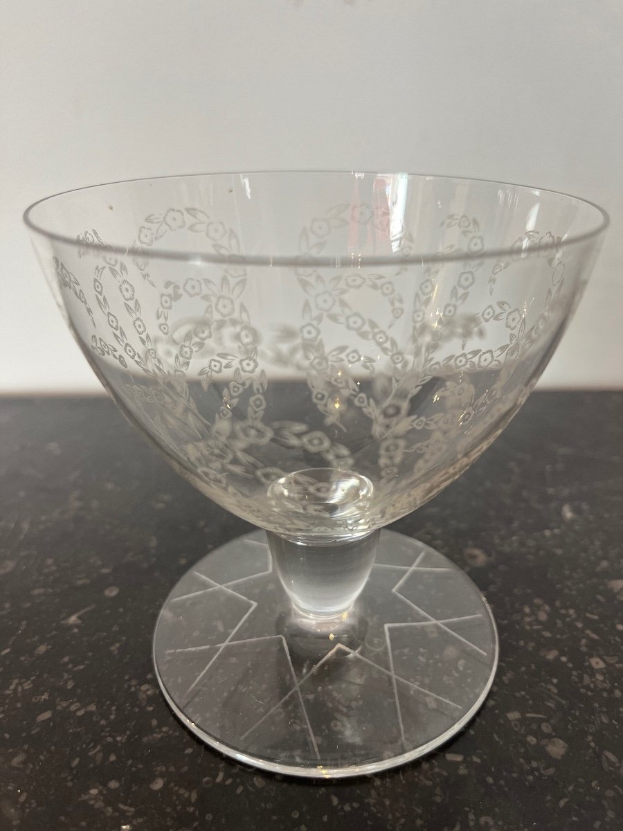 Glasses (36) - Ispahan Model - Baccarat - France - 20th Century -photo-3