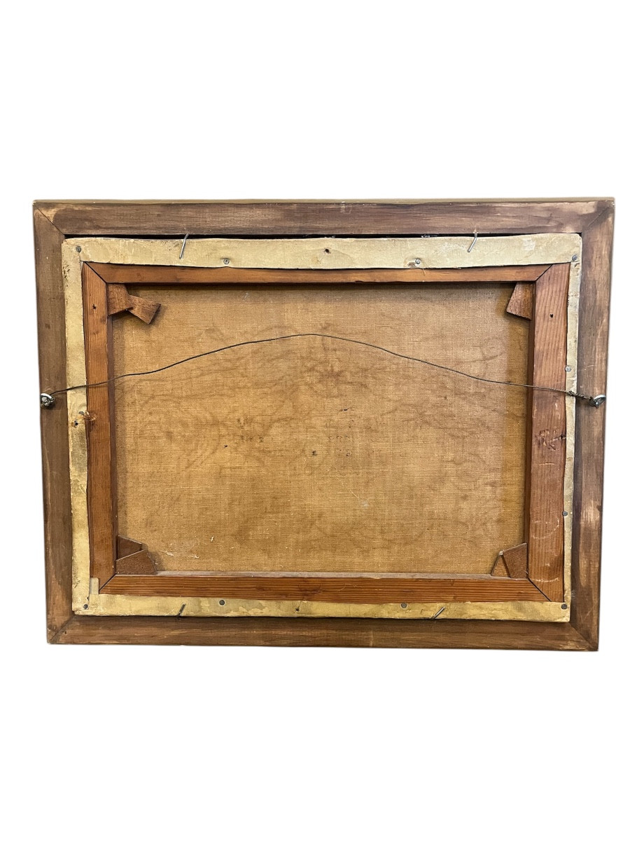 Tableau - Huile Sur Toile - épagneuls - R. Cleminson - Angleterre - XIX ème -photo-4