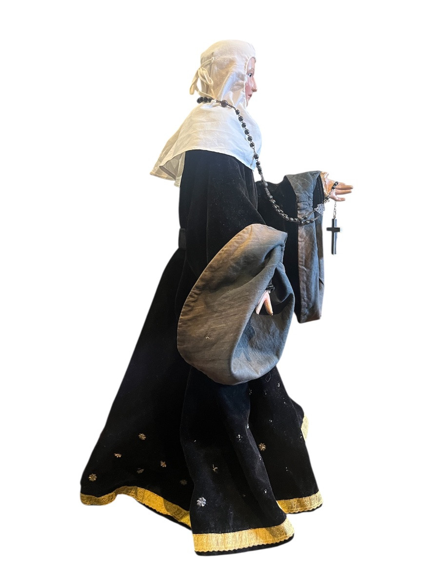 Sculpture - Wood - Saint Rita - Europe - 19th Century -photo-2