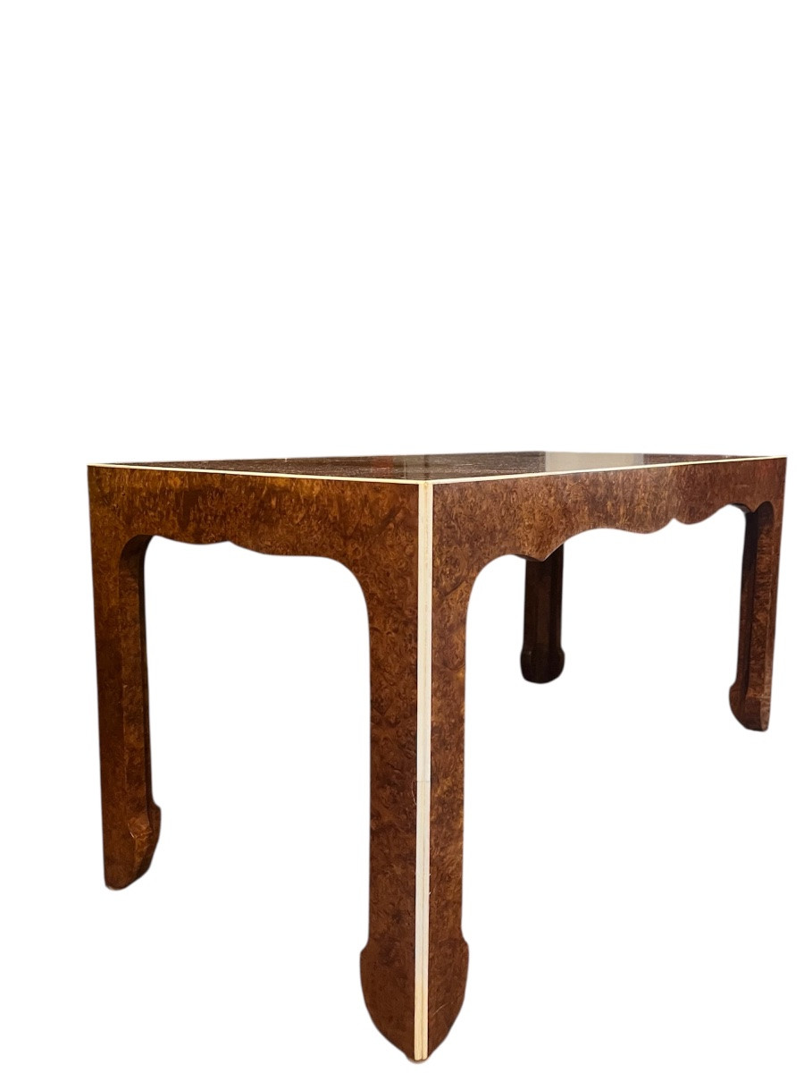 Coffee Table - Art Deco - Amboyna Wood - France - 20th Century -photo-2