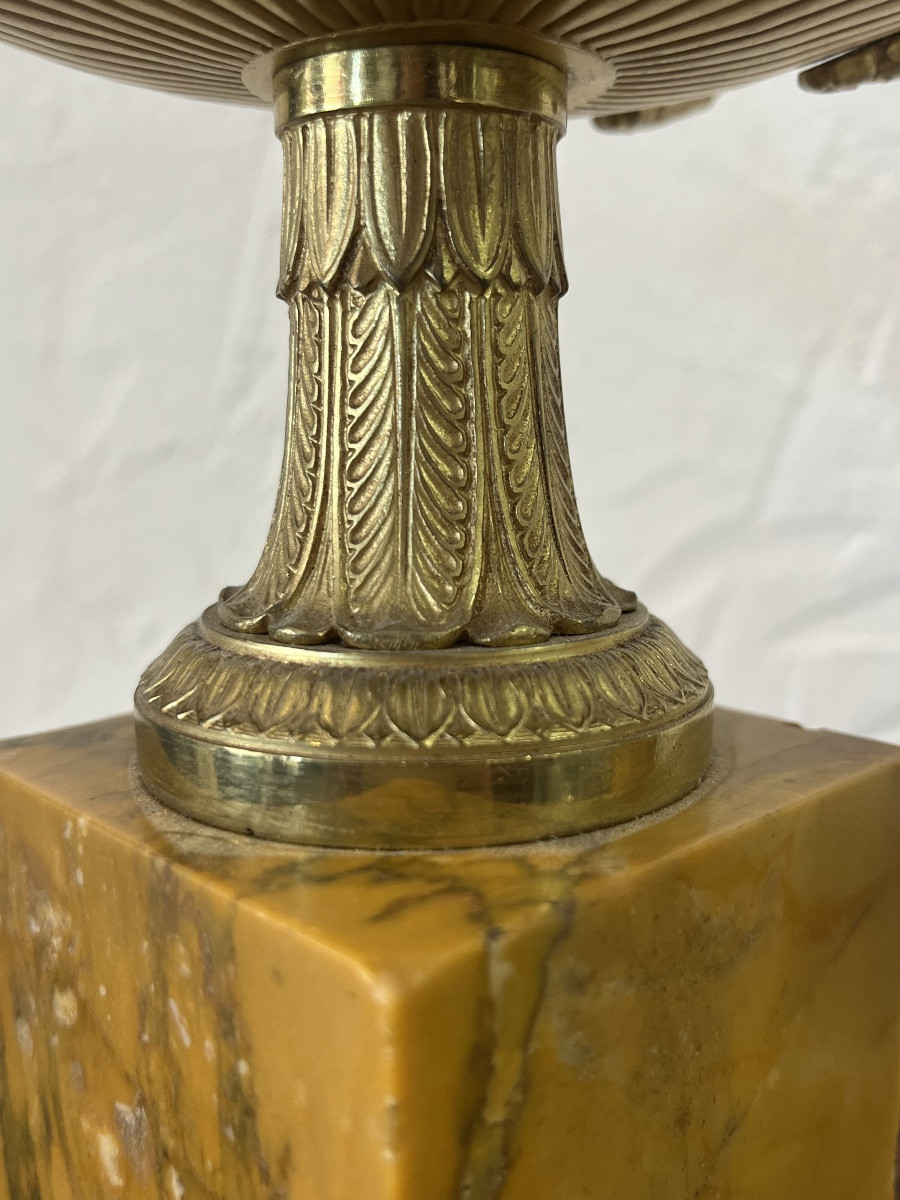 Pair Of Cassolettes - Bronze And Marble - France - 19th Century -photo-2