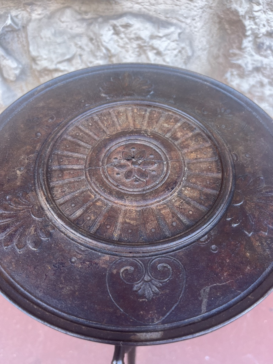 Selette - fonte - modèle aux hérons - france - XIX ème -photo-4