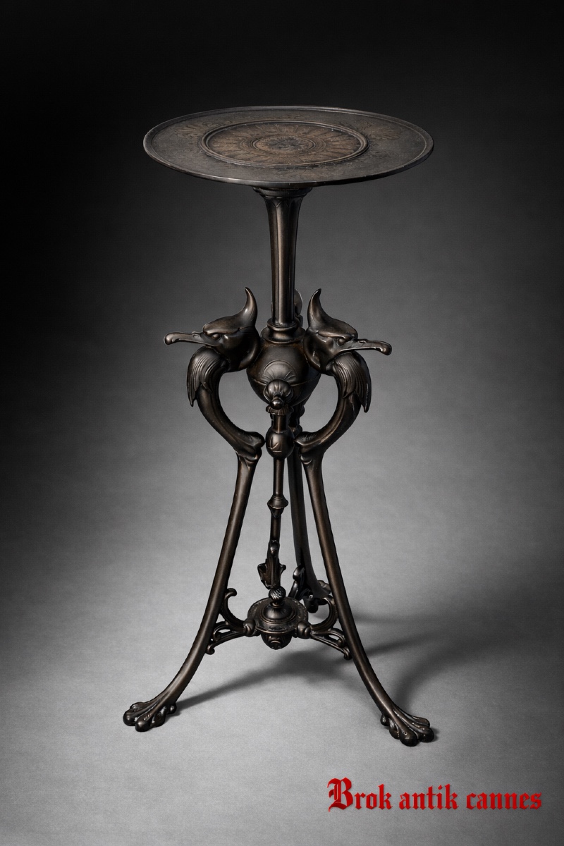 Selette - fonte - modèle aux hérons - france - XIX ème 