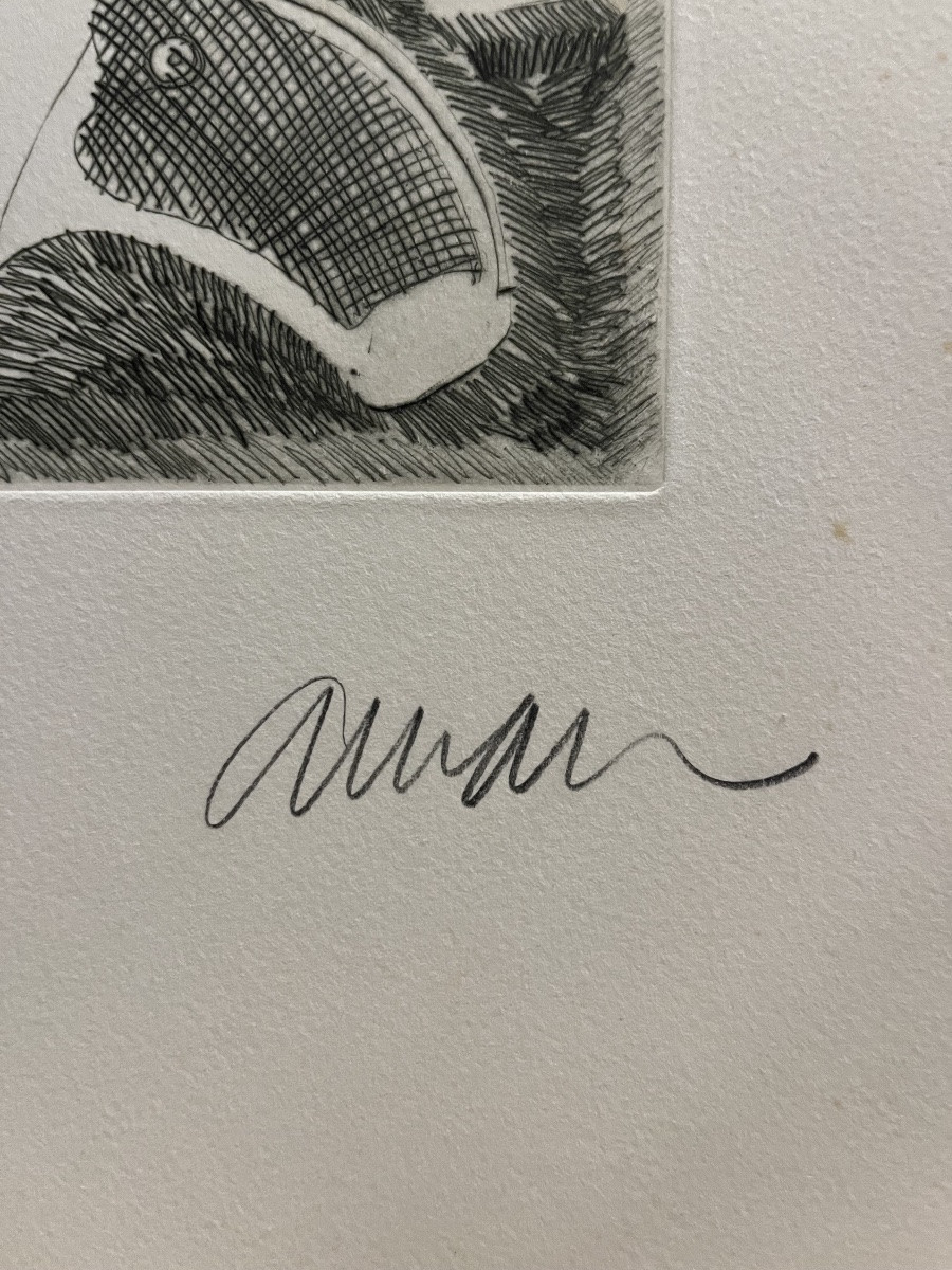 Signed Engraving - Arman - Western Accumulation - France - 20th Century -photo-2