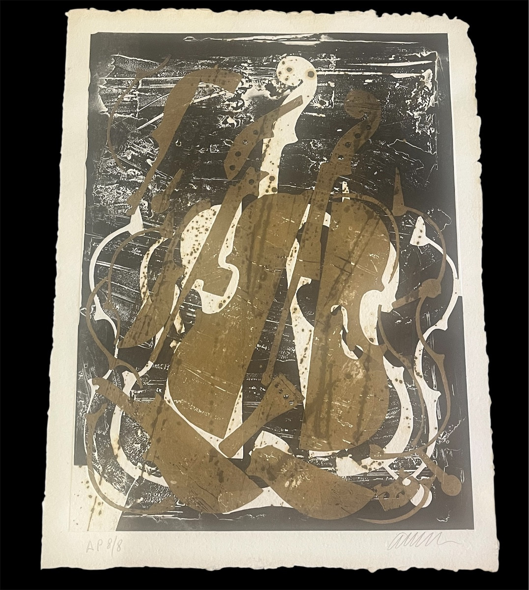 Signed Engraving (ea) - Arman - Violins - France - 20th Century 