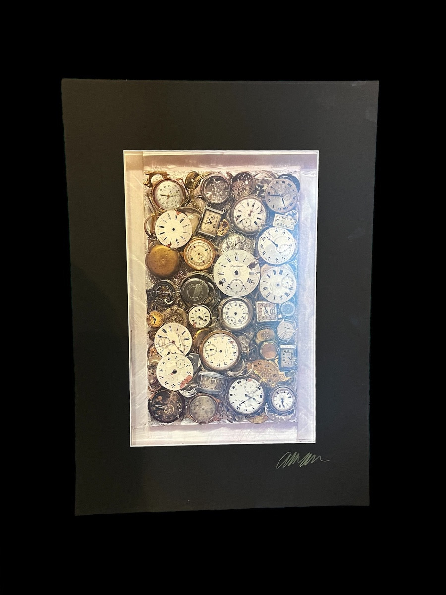 Affiche signé - Arman - Accumulation de montres - France - XX ème 