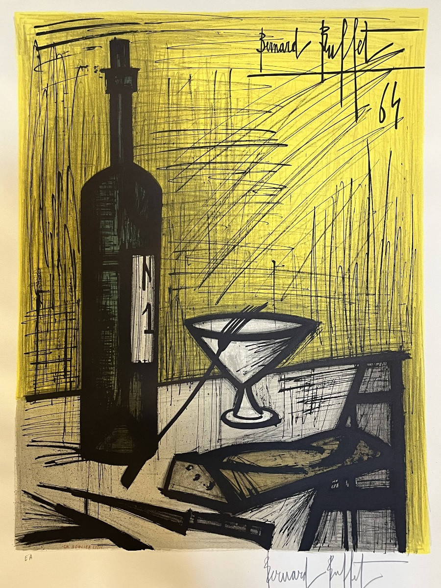 Lithographie (EA) -encadrée - Bernard Buffet - Nature morte - France - XX ème -photo-2