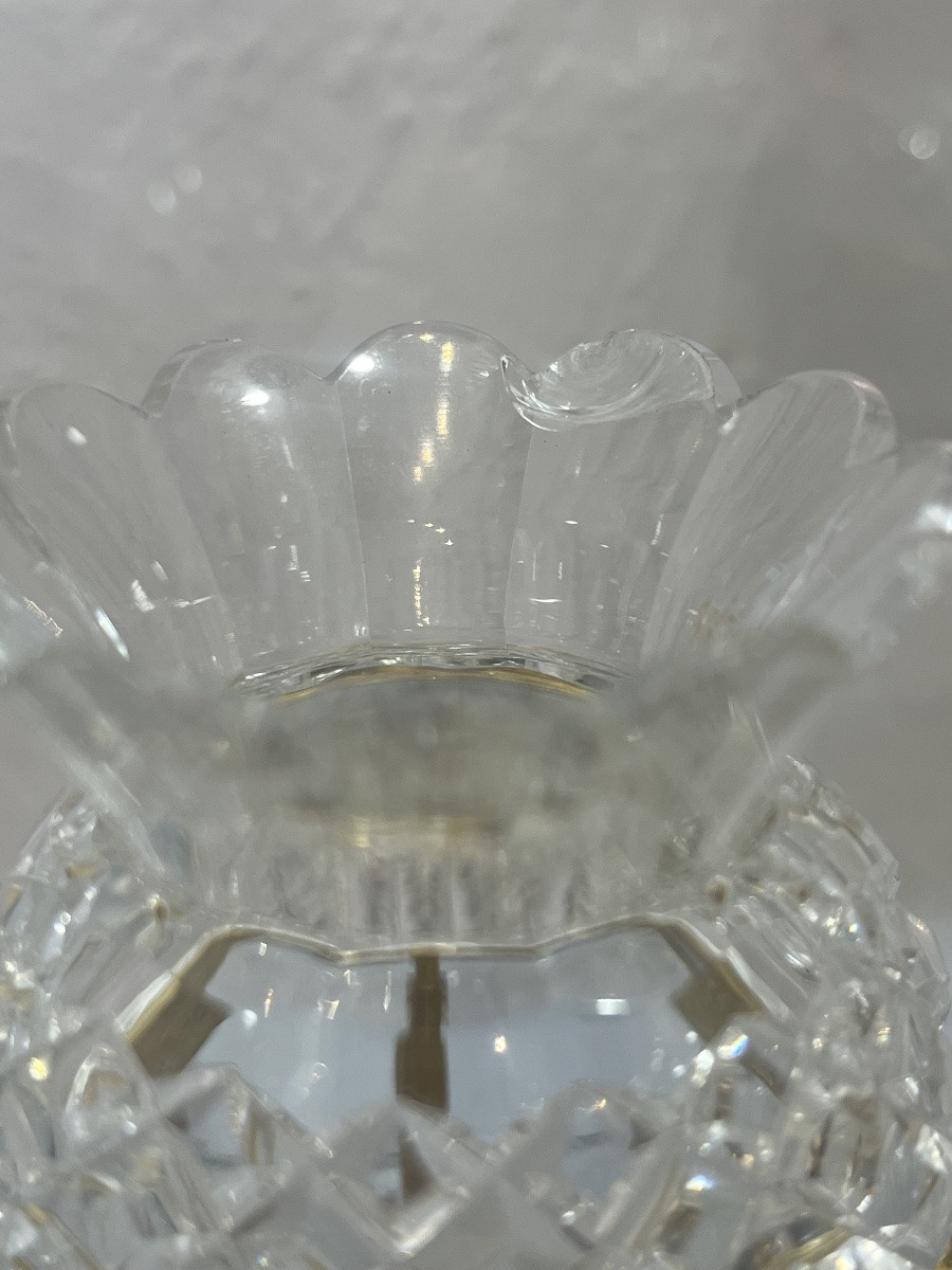 Ensemble de 4 petits vases - bronze / cristal - Angleterre - XIX eme-photo-7