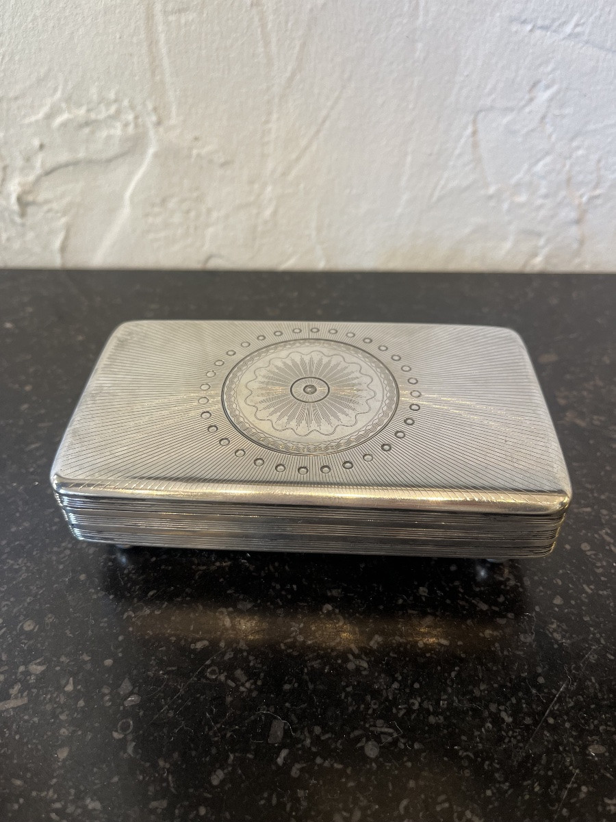 Silver Box - Empire Period - Holland - 19th Century -photo-2