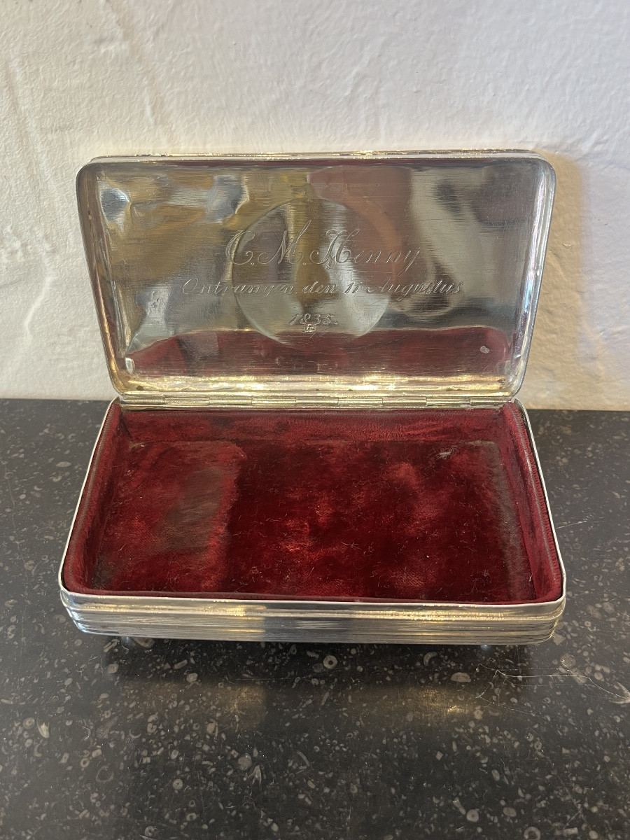 Silver Box - Empire Period - Holland - 19th Century -photo-3