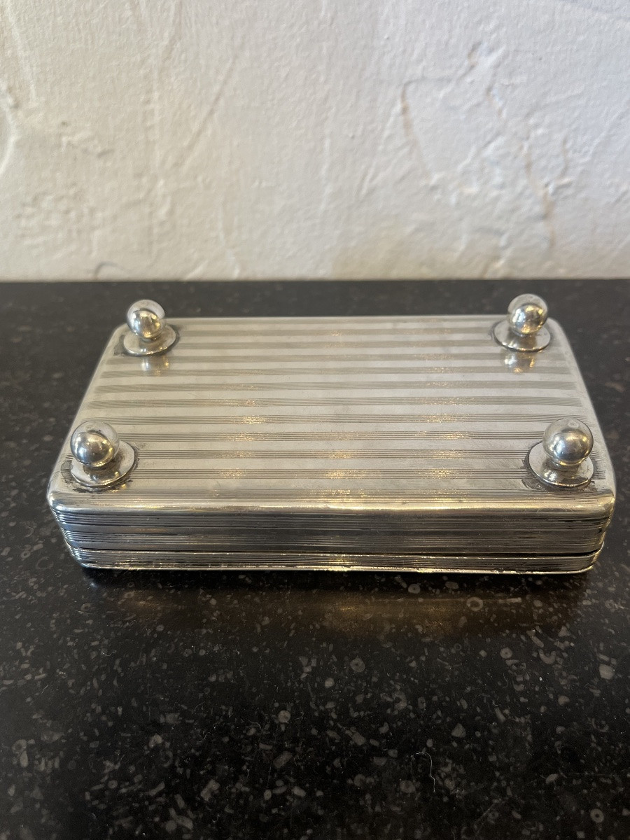 Silver Box - Empire Period - Holland - 19th Century -photo-4