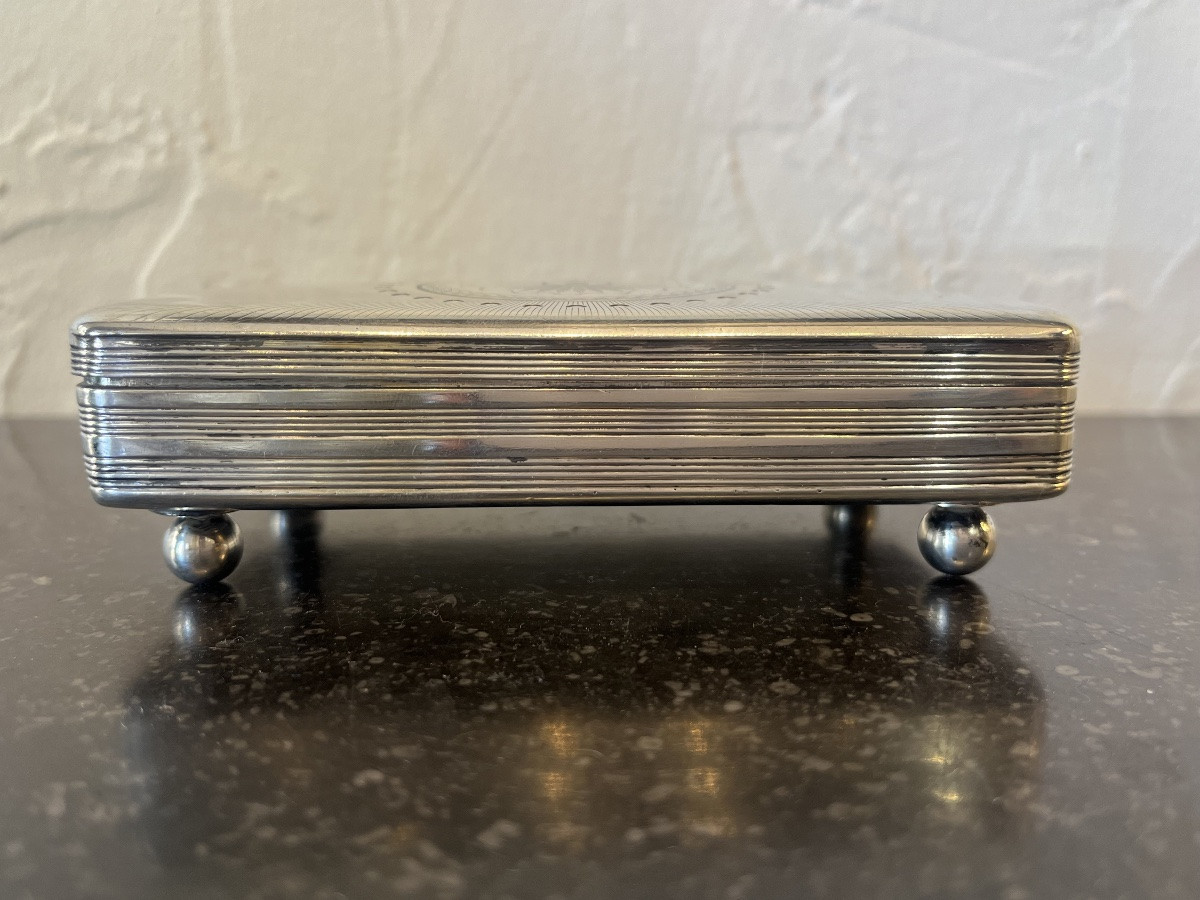 Silver Box - Empire Period - Holland - 19th Century -photo-1