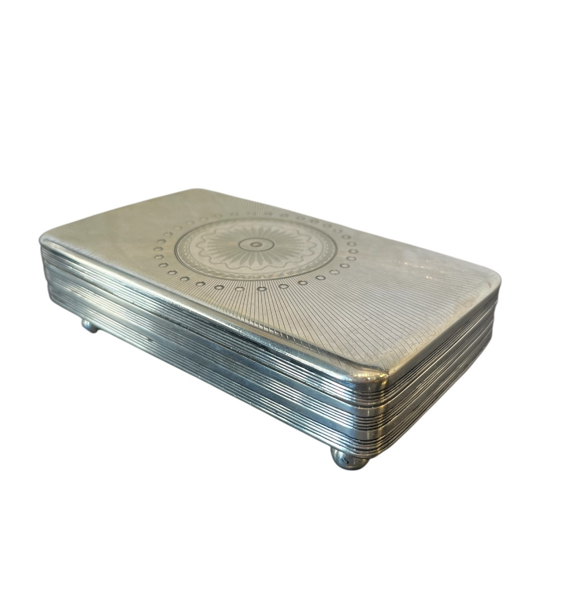 Silver Box - Empire Period - Holland - 19th Century 
