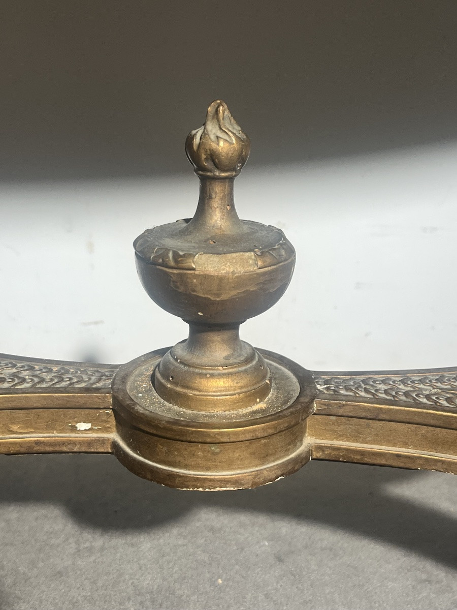 Table de milieu - bois doré / marbre - Napoléon III - france - XIX ème -photo-6