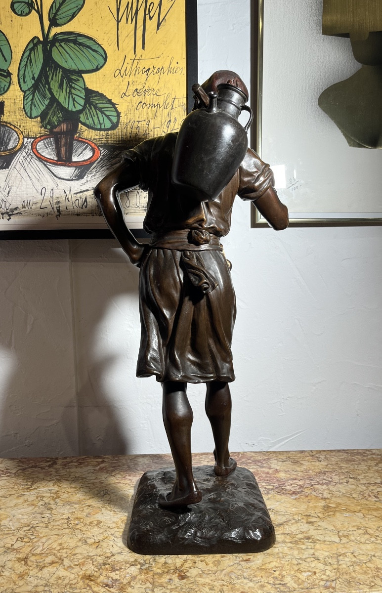 Sculpture - Orientaliste Bronze - Marcel Début - France - 19th Century -photo-4