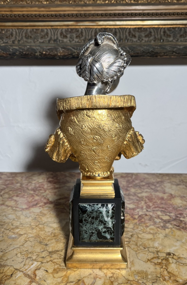 Sculpture  - bronze doré / argenté - France - XIX ème -photo-4