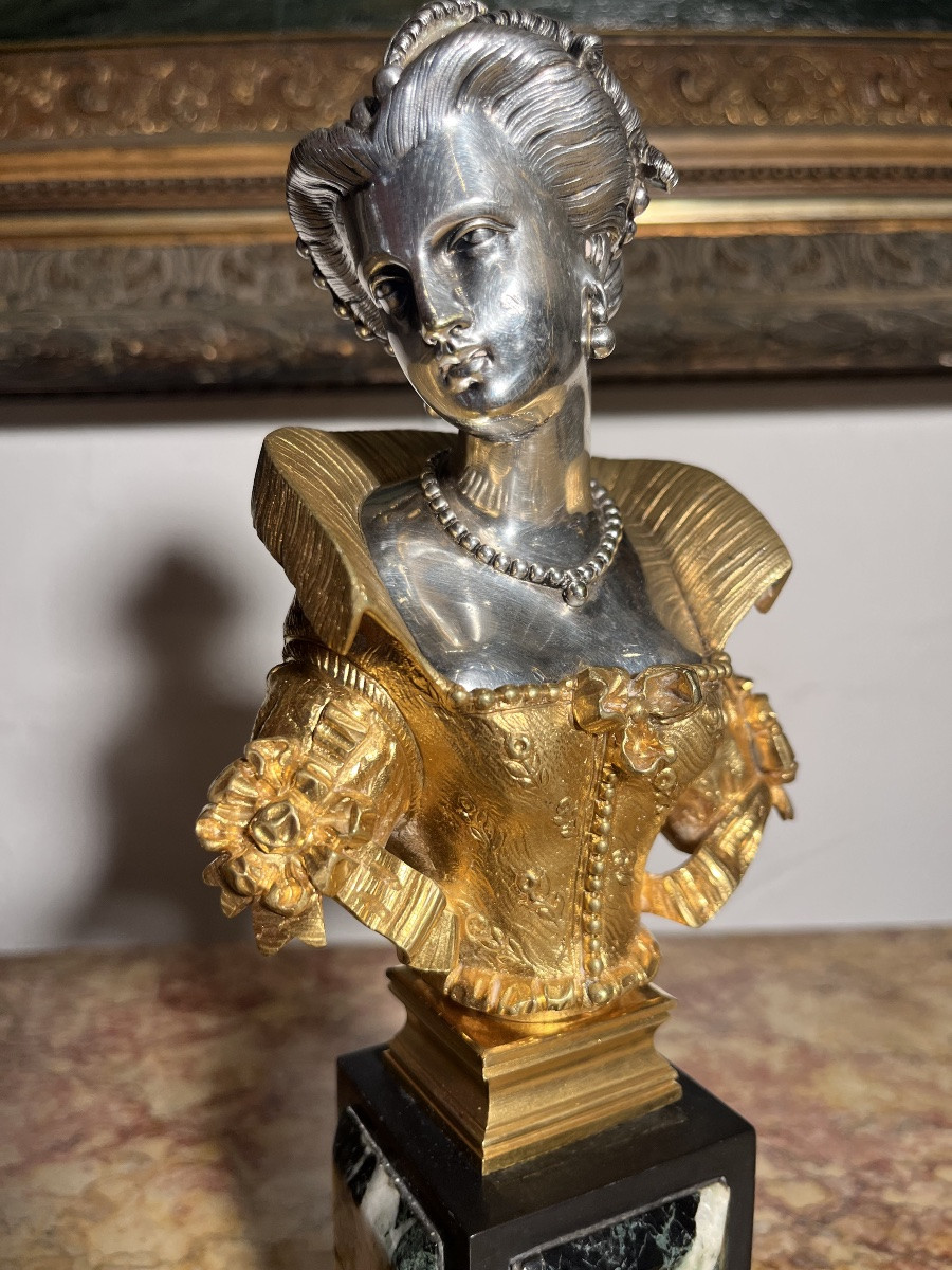 Sculpture  - bronze doré / argenté - France - XIX ème -photo-2